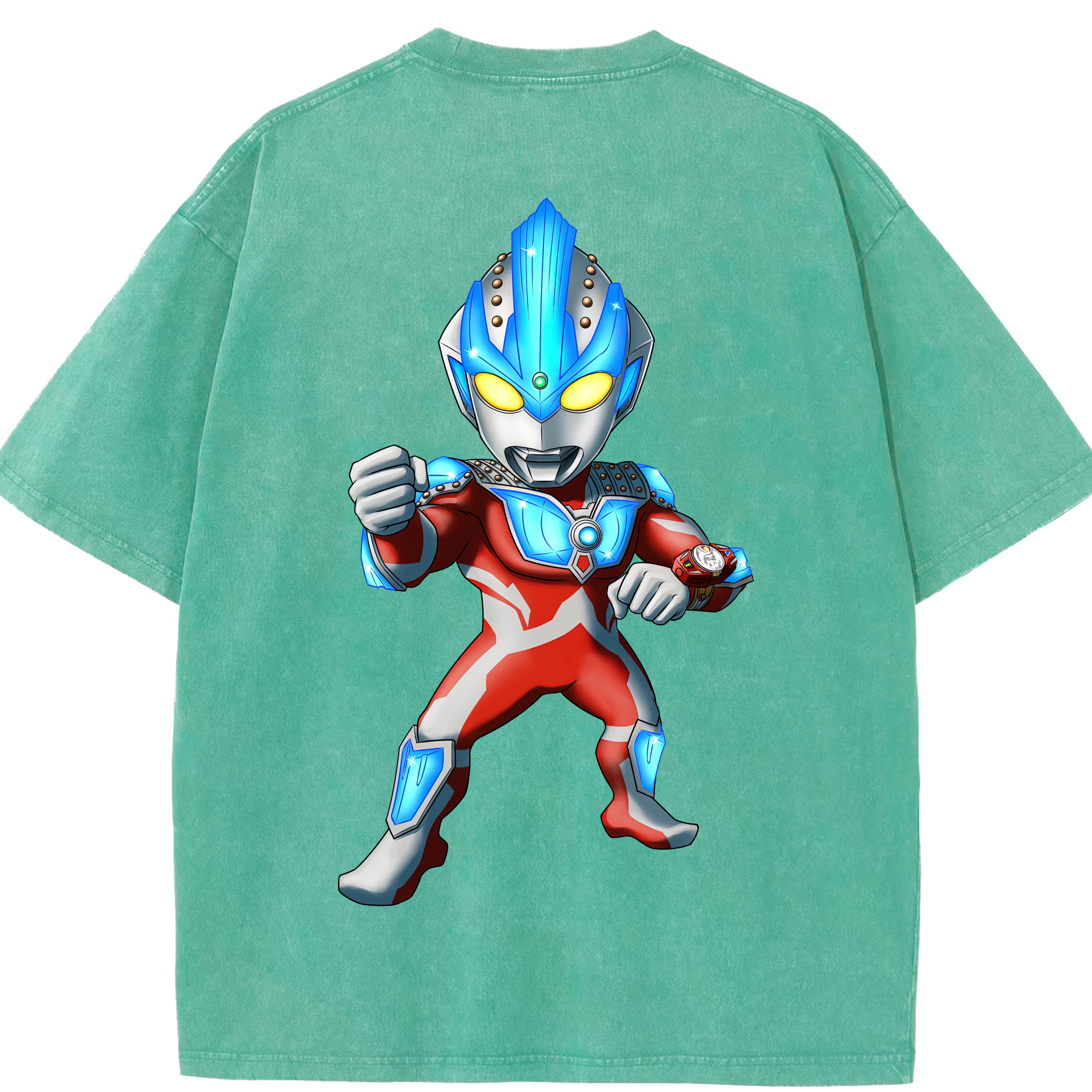（画像用） ウルトラマン Ultraman 綿100% ヴィンテージ風 半袖Tシャツ（背面プリント）